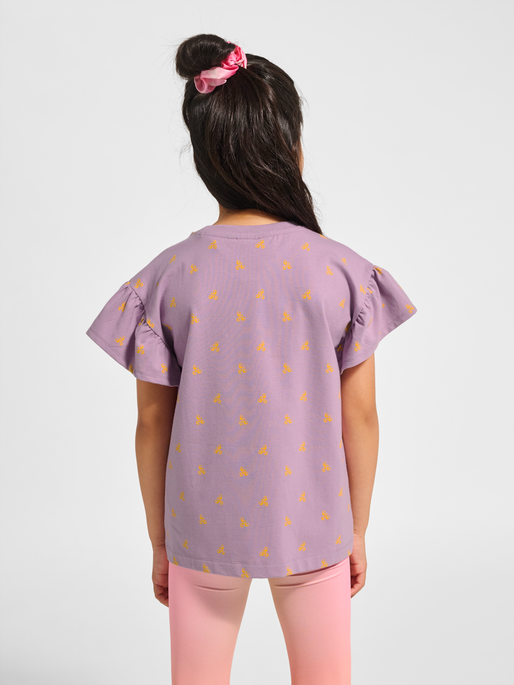 hmlMUSSE T-SHIRT S/S, LAVENDER MIST, model