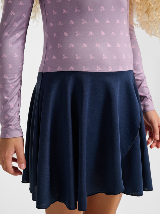 hmlJR MIX GYMSUIT L/S, LAVENDER MIST, model