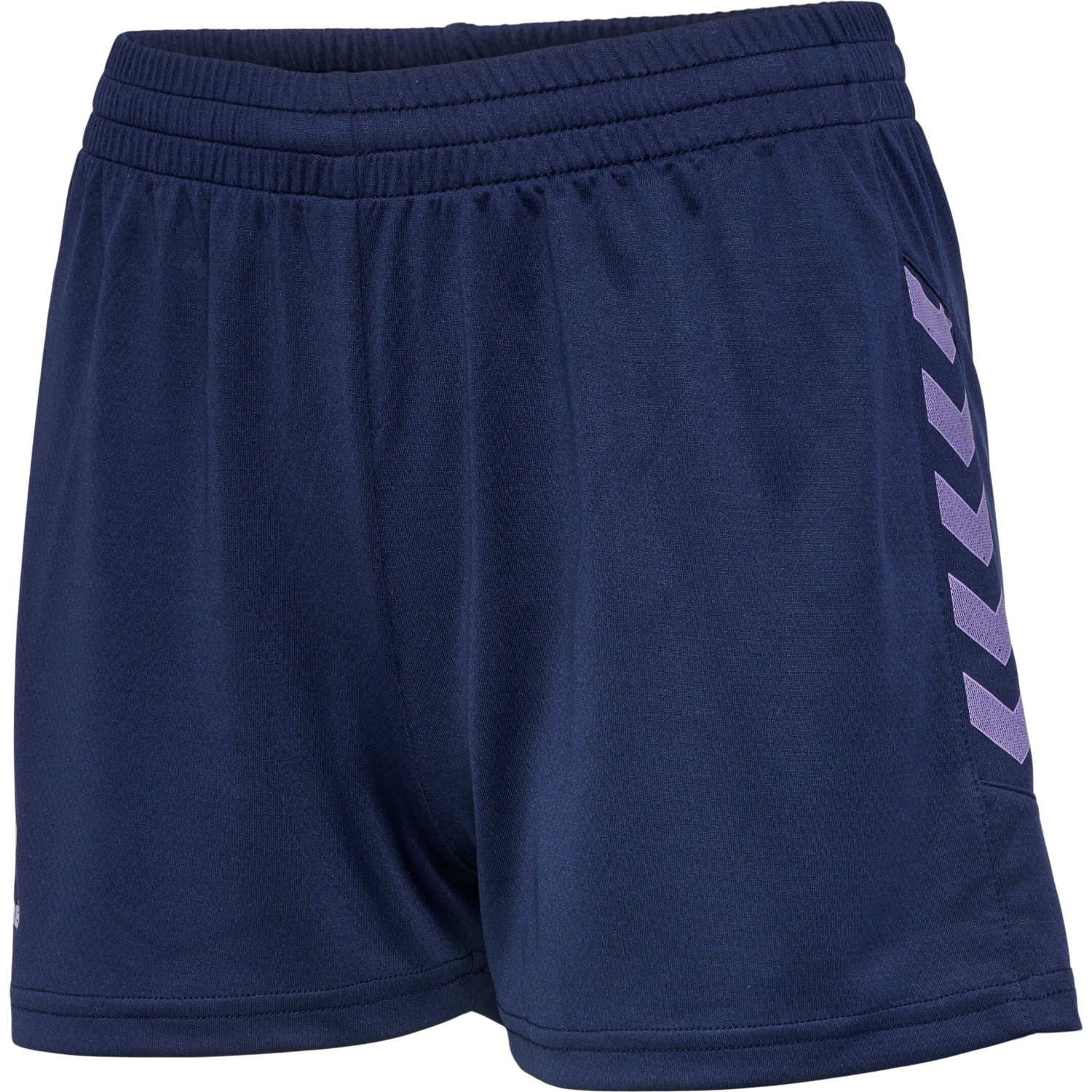 hmlSTALTIC POLY SHORTS WOMAN, MARINE/PAISLEY PURPLE, packshot