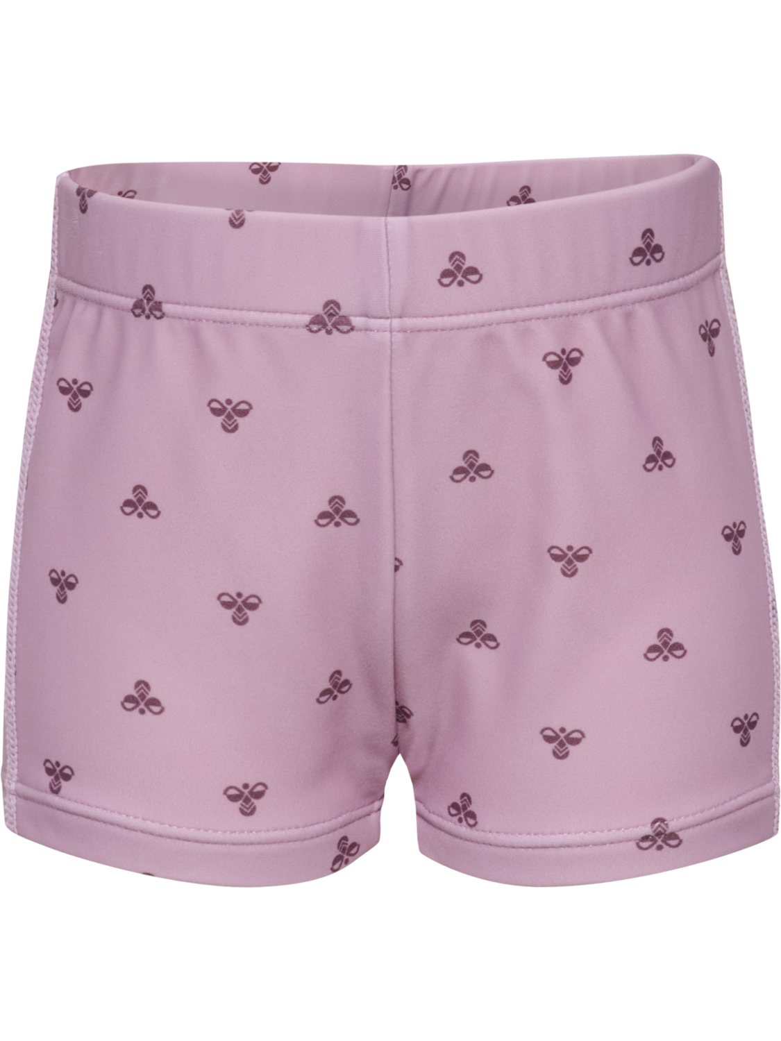 hmlMINI BEE AOP SWIM SHORTS, MAUVE SHADOW, packshot