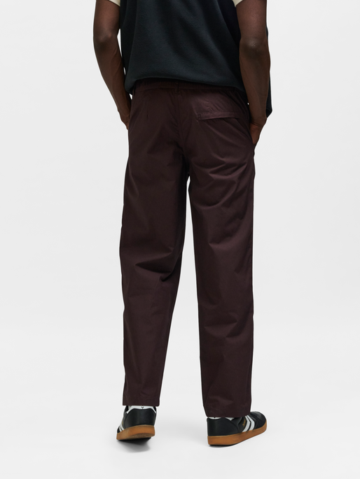 hmlCHINO PANT BEE, CHOCOLATE PLUM, model