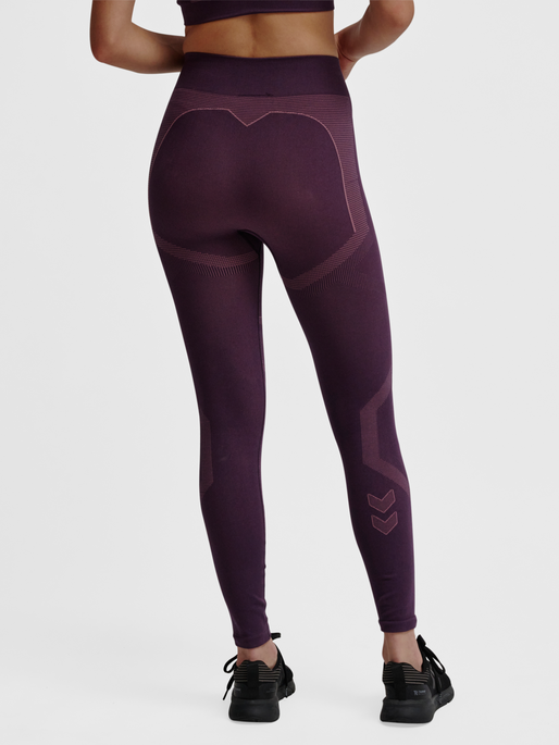 hmlMT POWER SEAMLESS MW TIGHTS, PLUM PERFECT, model