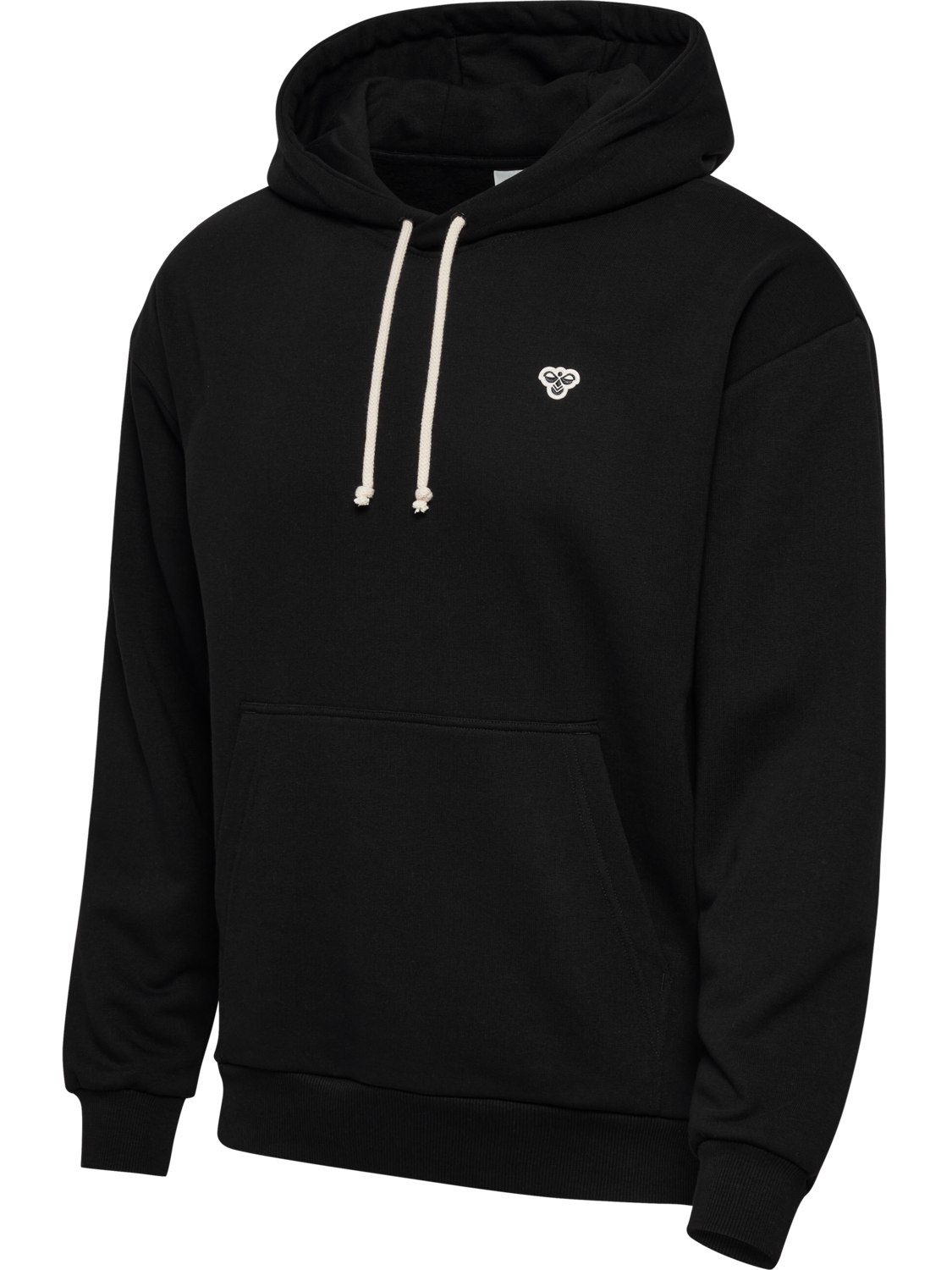 hmlLOOSE HOODIE BEE, BLACK, packshot