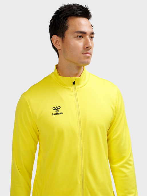 hmlESSENTIAL TRACK JACKET, BLAZING YELLOW, model