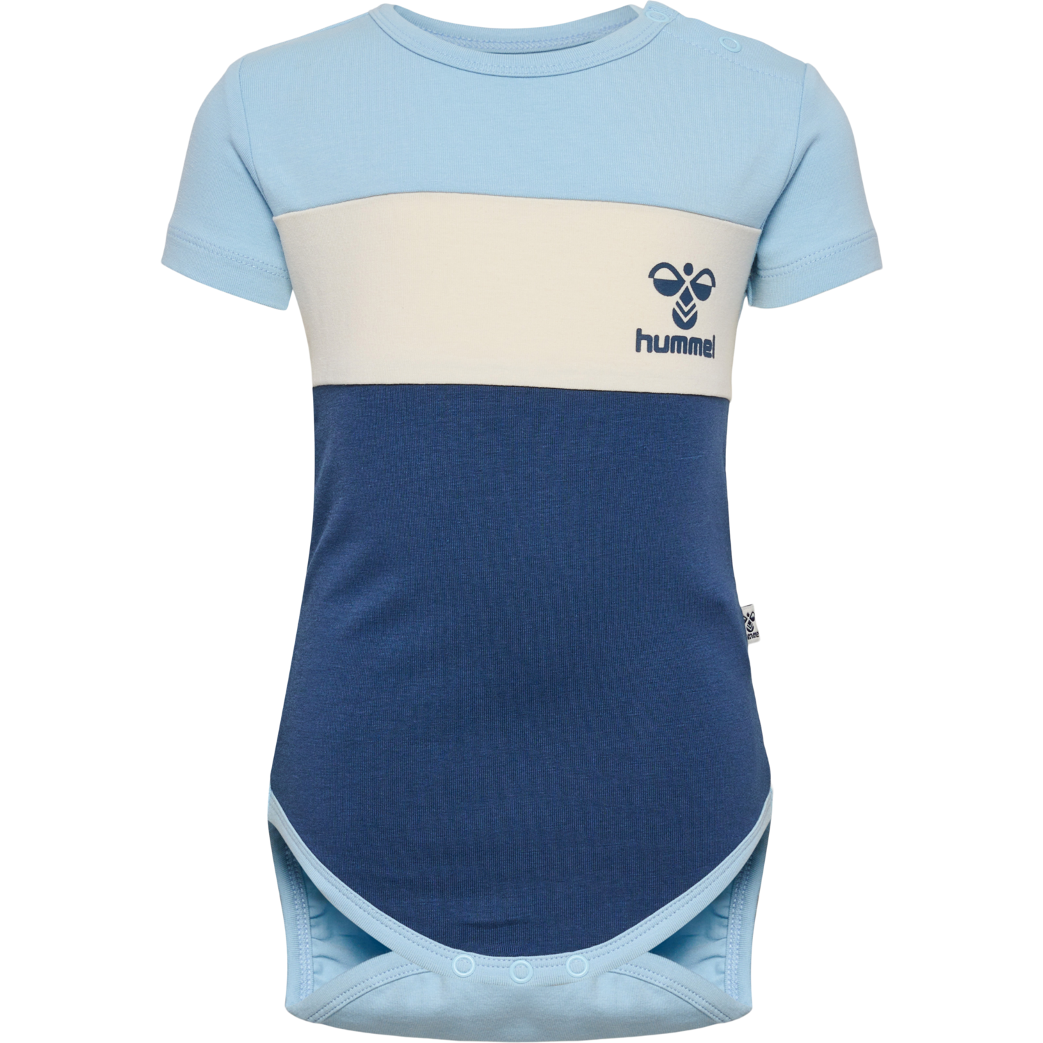 hmlHAPPY BLOCK BODY S/S, CERULEAN, packshot