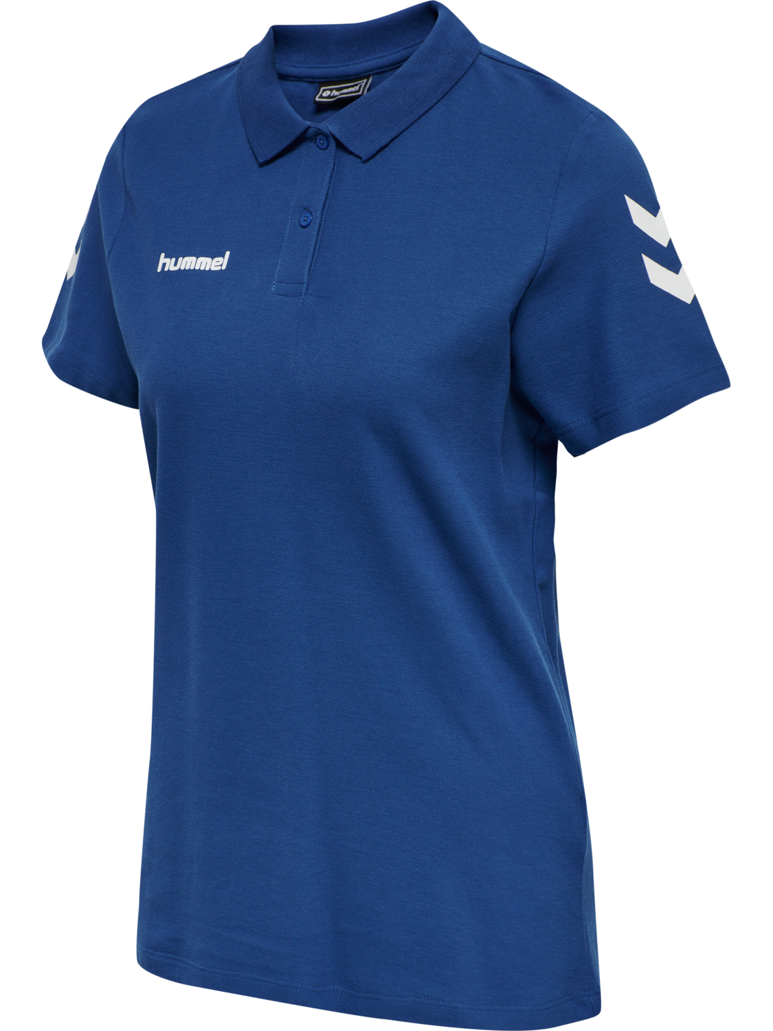 HMLGO COTTON POLO WOMAN, TRUE BLUE, packshot