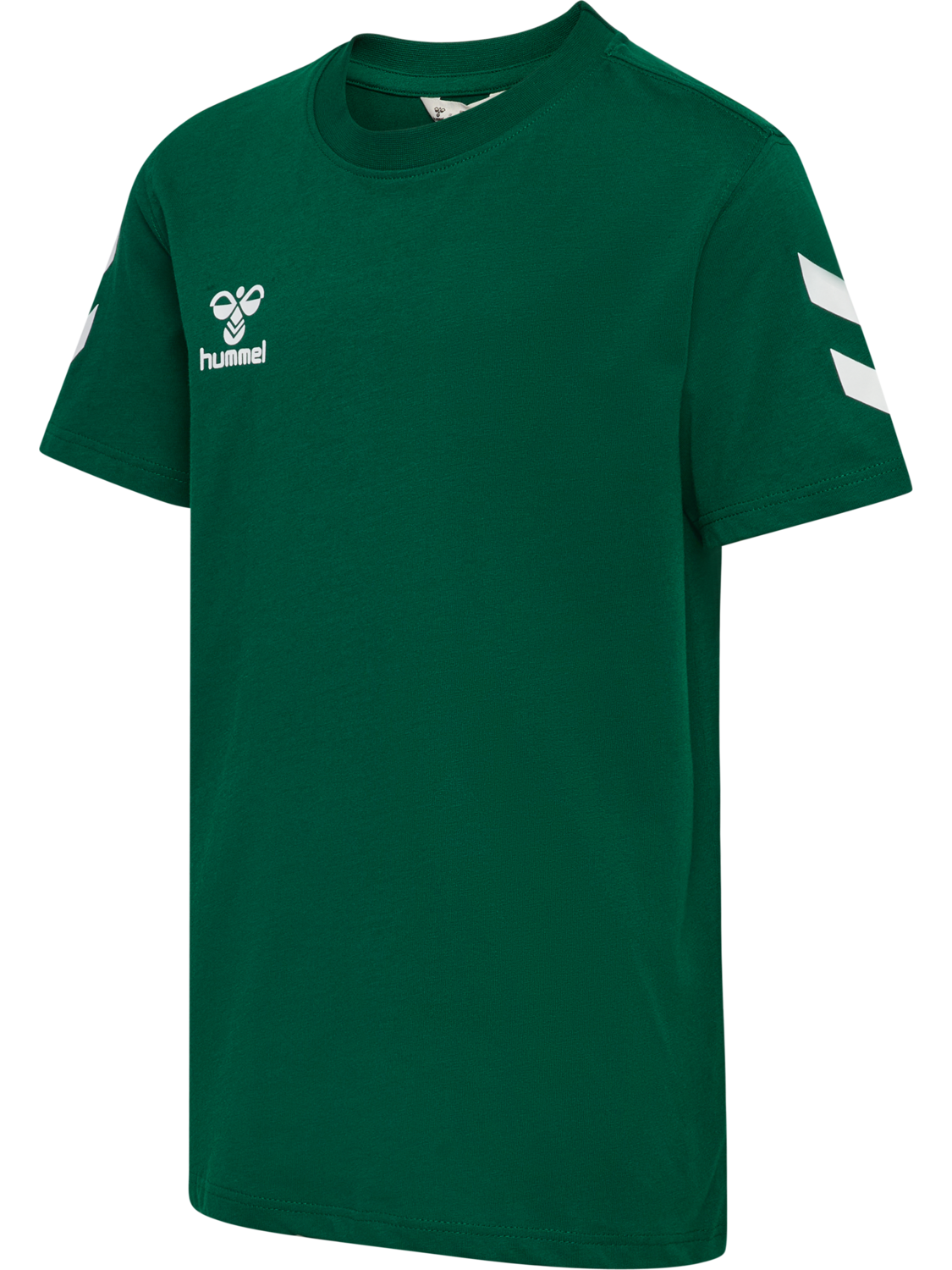 hmlGO 2.0 CHEVRON T-SHIRT S/S KIDS, EVERGREEN, packshot