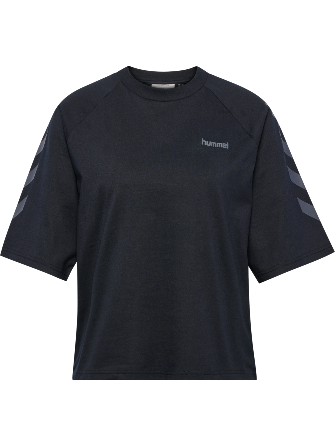 hmlKEEPER CHEVRON W T-SHIRT S/S, BLACK, packshot