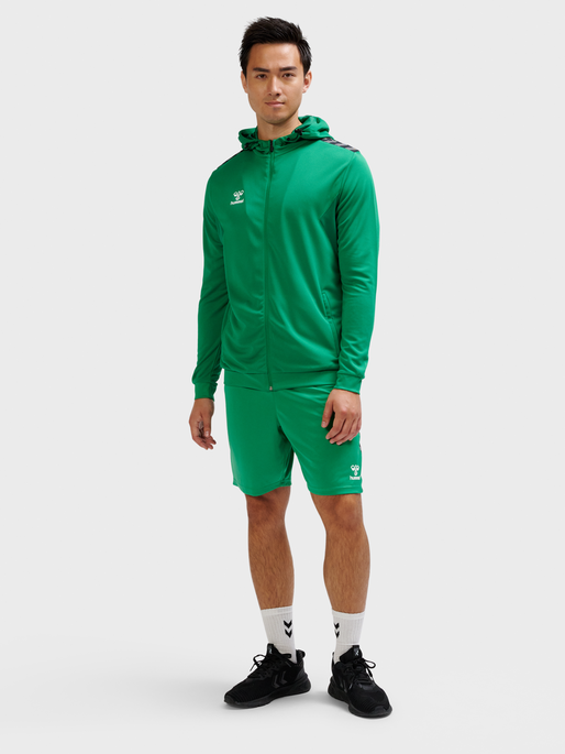 hmlAUTHENTIC PL ZIP HOODIE, JELLY BEAN, model