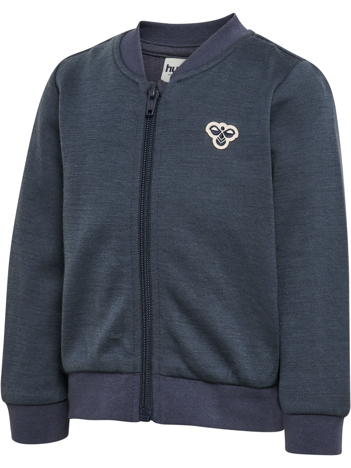 hmlMINI WOOL ZIP JACKET BEE, OMBRE BLUE, packshot