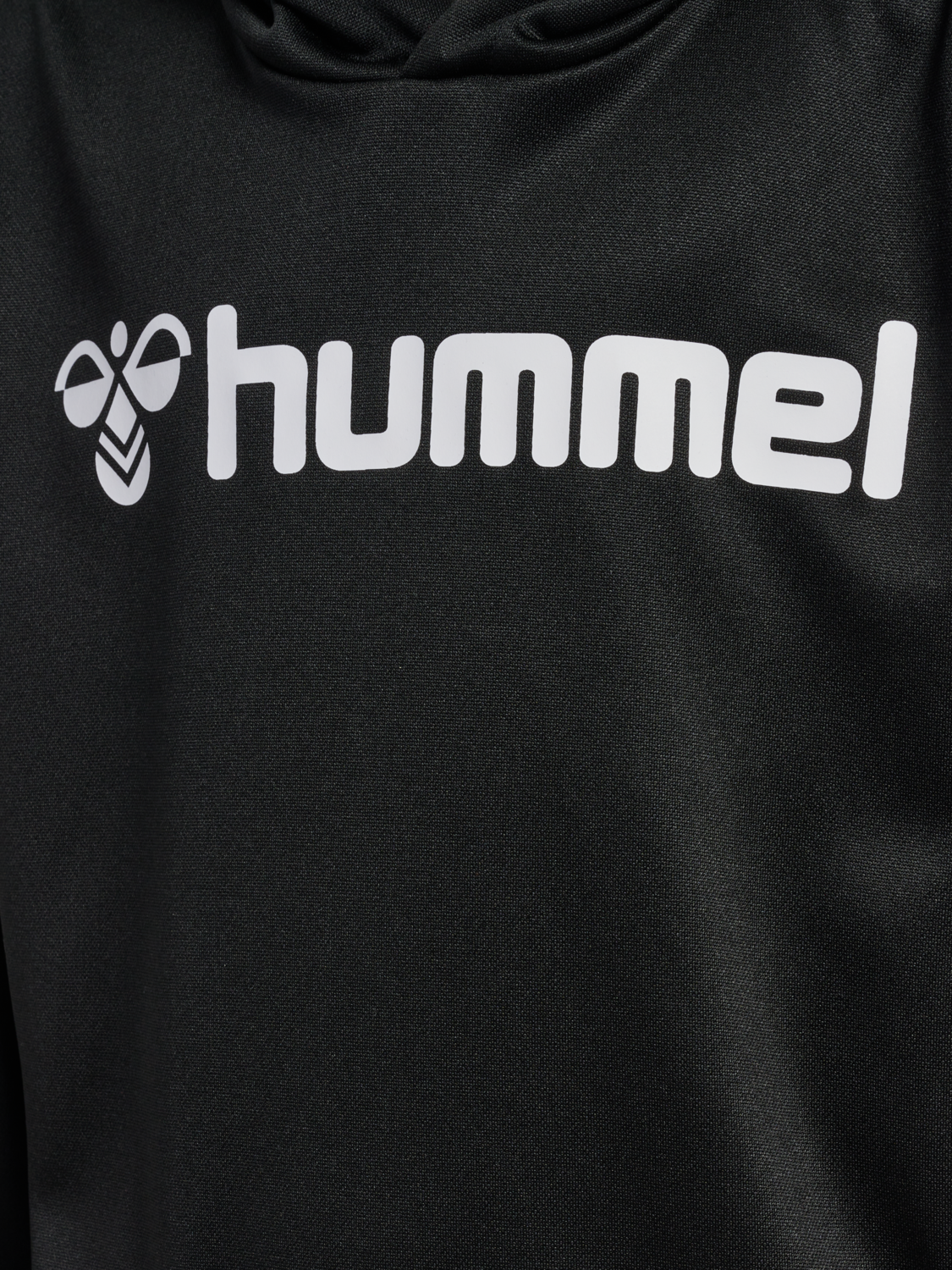hmlLOGO HOODIE KIDS, BLACK, packshot