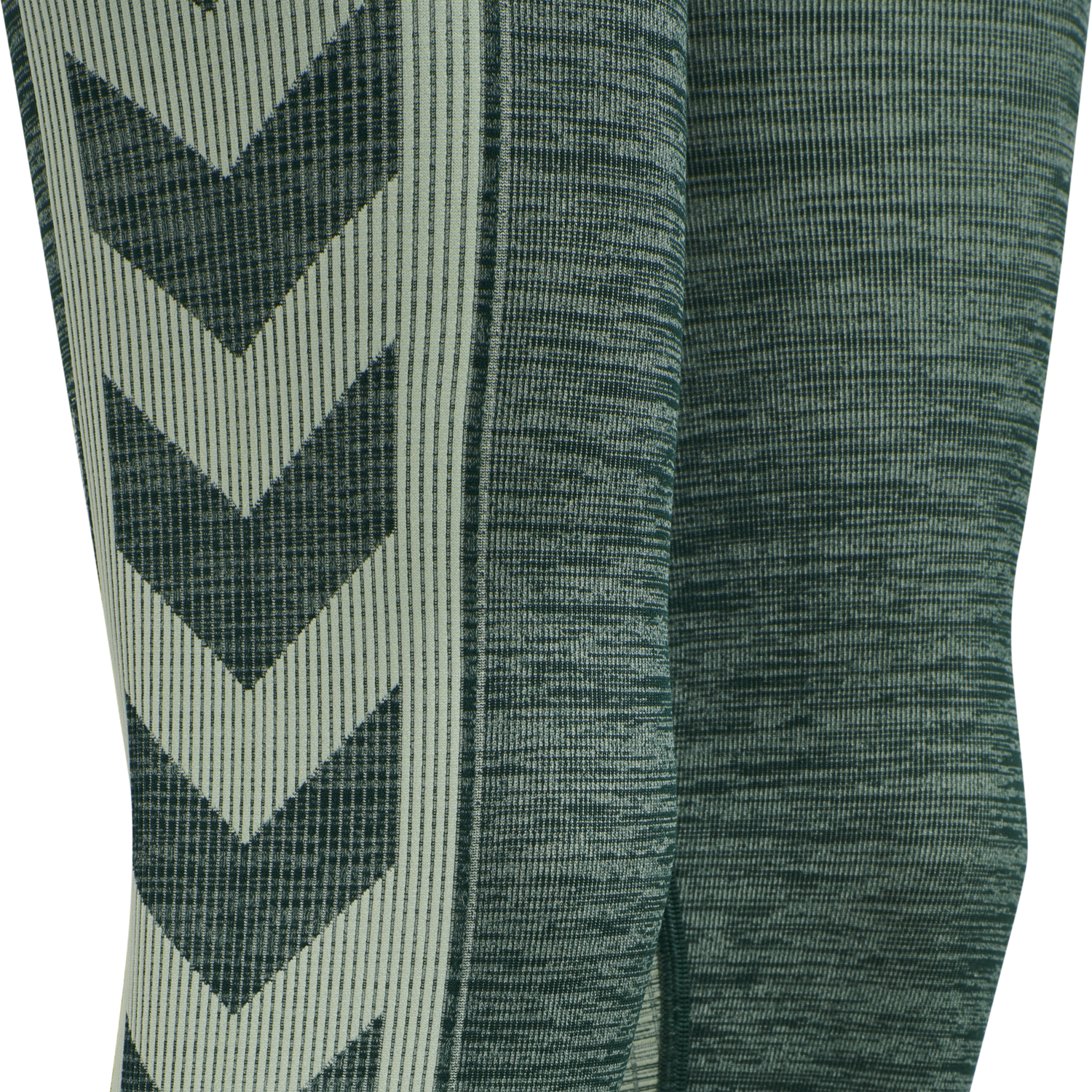 hmlVERA SEAMLESS HIGH WAIST TIGHTS, DARKEST SPRUCE/BASIL MELANGE, packshot