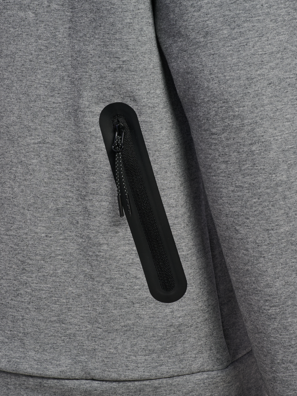 hmlTECH FLEECE REGULAR ZIP HOODIE, GREY MELANGE, packshot