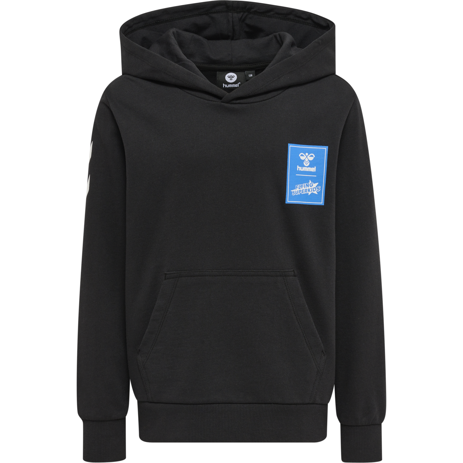 hmlFLYING SPRING HOODIE, BLACK, packshot