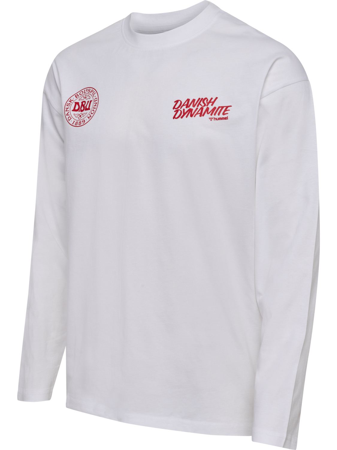 DBU 26 FAN LOOSE DYNAMITE TEE LS, WHITE, packshot