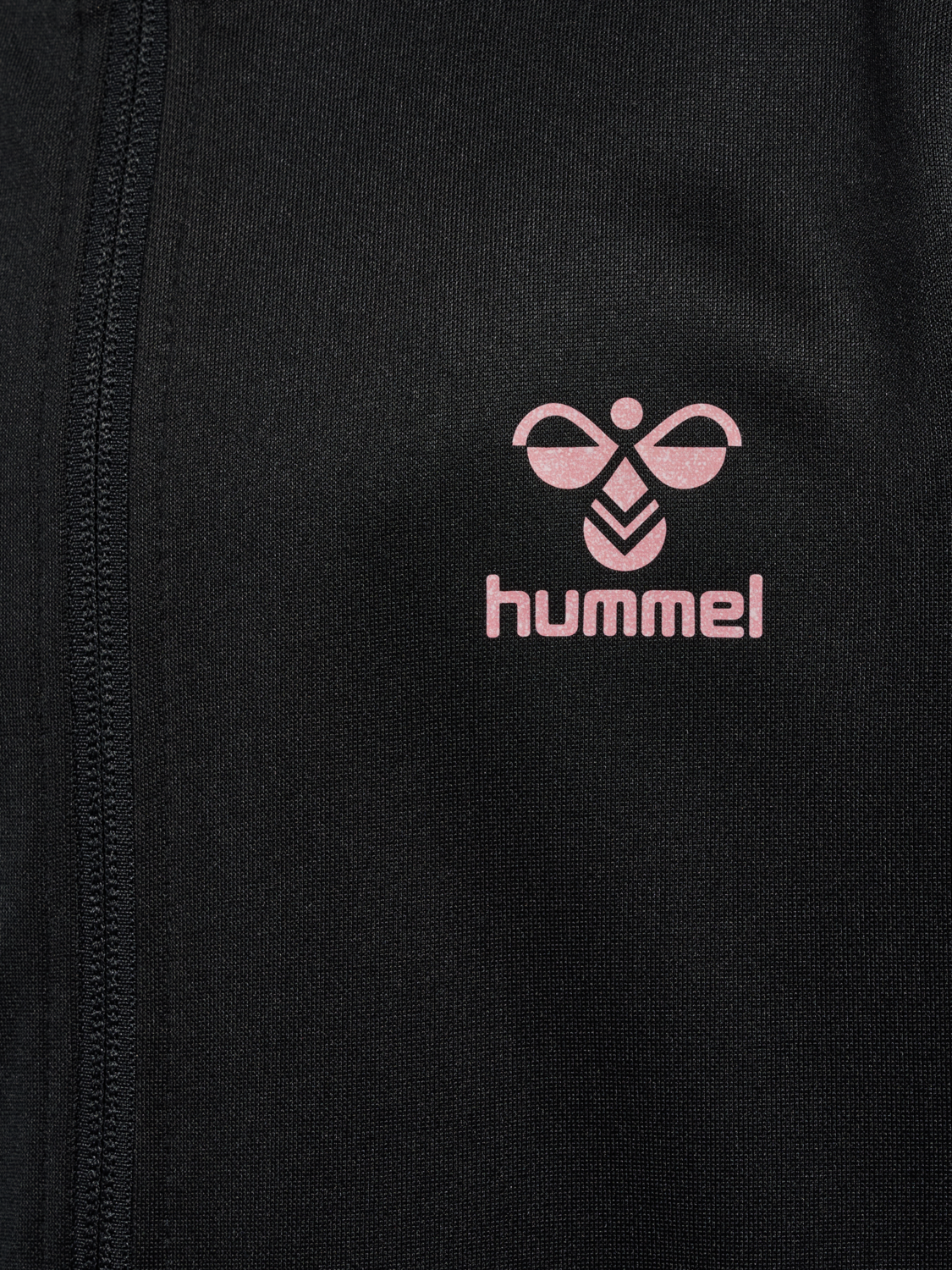 hmlSHIMMER TRACK JACKET KIDS, BLACK/BRIDAL ROSE, packshot