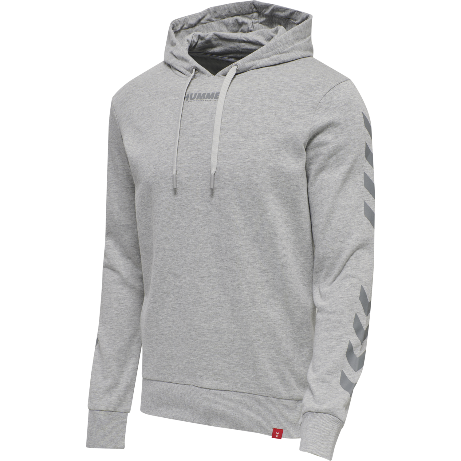 hmlLEGACY HOODIE, GREY MELANGE, packshot