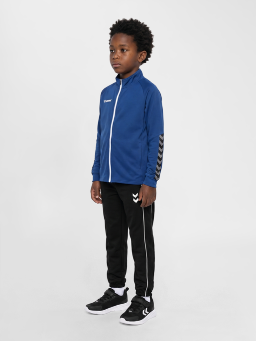 hmlAUTHENTIC KIDS POLY ZIP JACKET, TRUE BLUE, model