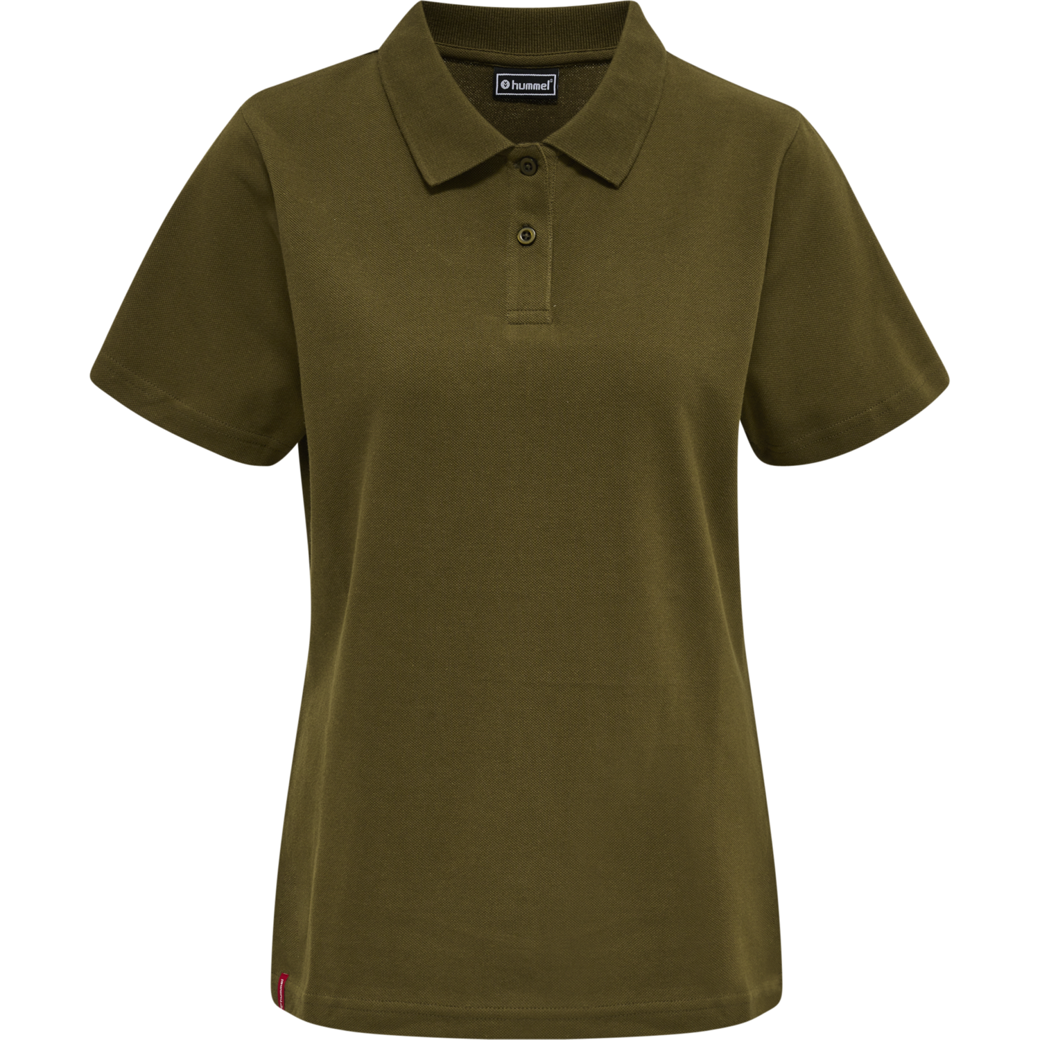 hmlRED STRETCH POLO WOMAN, DARK OLIVE, packshot
