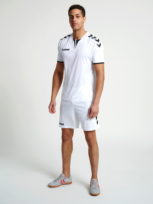 CORE SS POLY JERSEY, WHITE PR, model