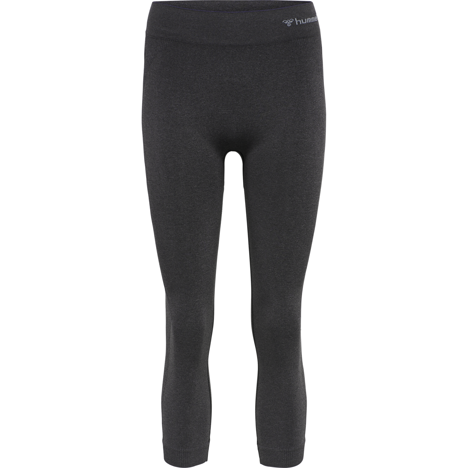hmlCI SEAMLESS 3/4 TIGHTS, BLACK MELANGE, packshot