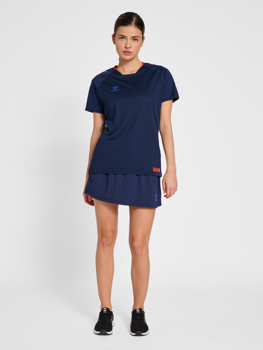 hmlPRO GRID TRAINING JERSEY S/S WO, MARITIME BLUE/SURF THE WEB, model