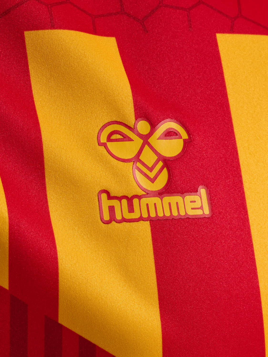 CSC 23/24 ANNIVERSARY JERSEY S/S, TRUE RED/SPORTS YELLOW, packshot