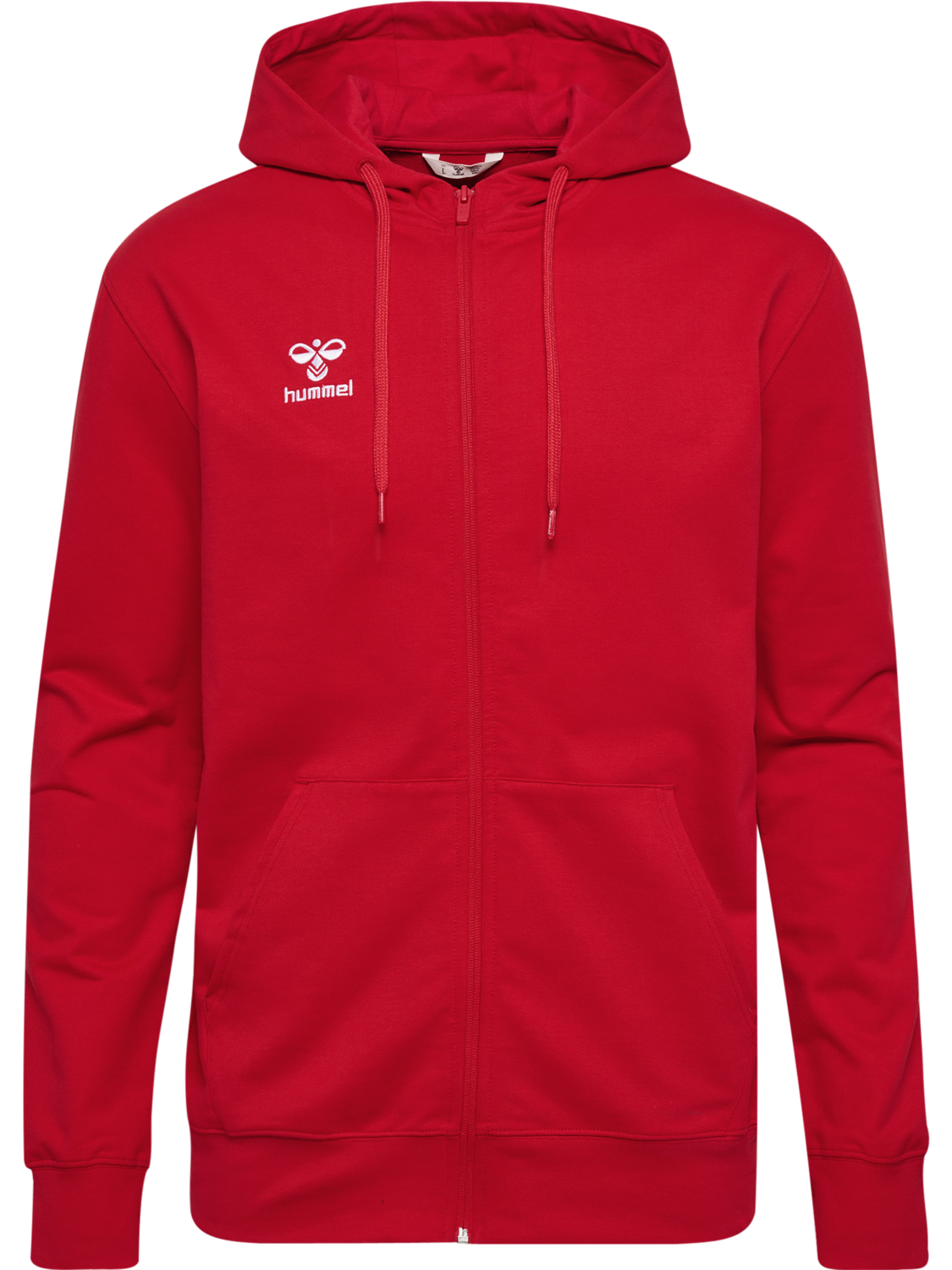 hmlGO 2.0 ZIP HOODIE, TRUE RED, packshot