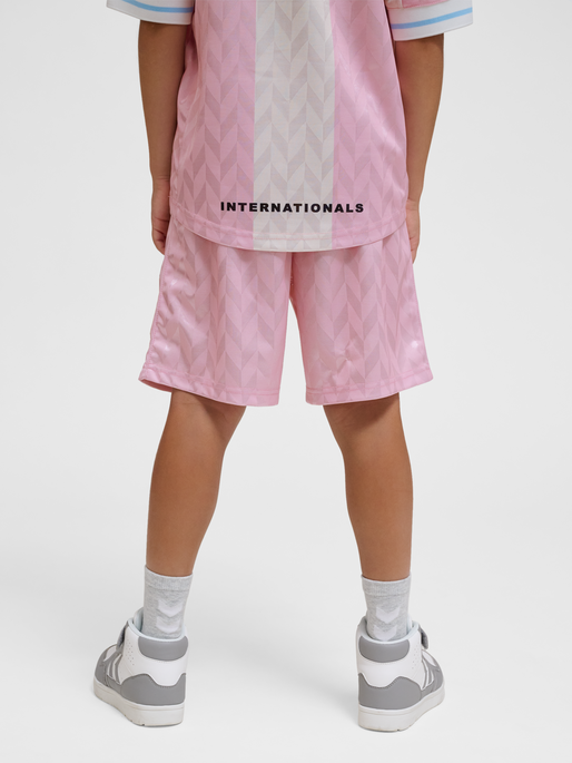 hmlJR FB SHORTS, WINSOME ORCHID, model