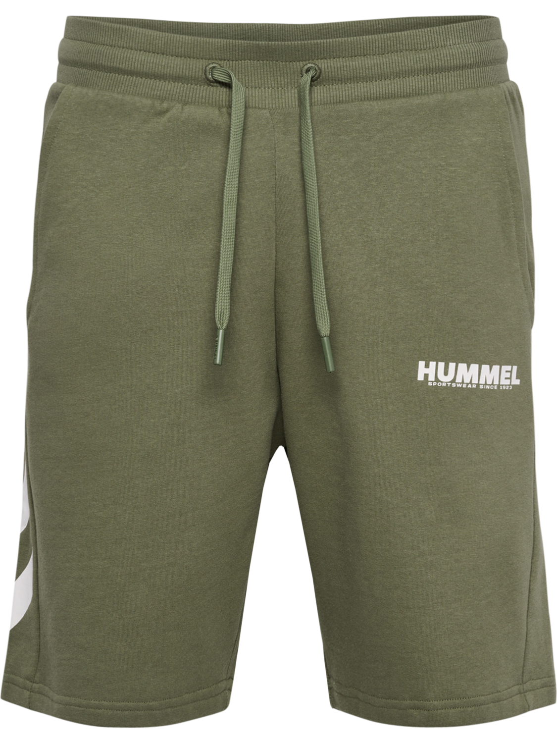 hmlLEGACY SHORTS, DEEP LICHEN GREEN, packshot