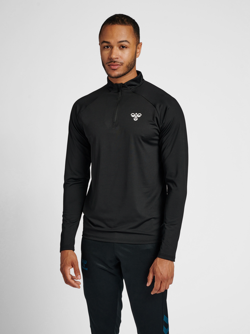 hmlGG12 TRAINING 1/2 ZIP SWEAT, 2001, model