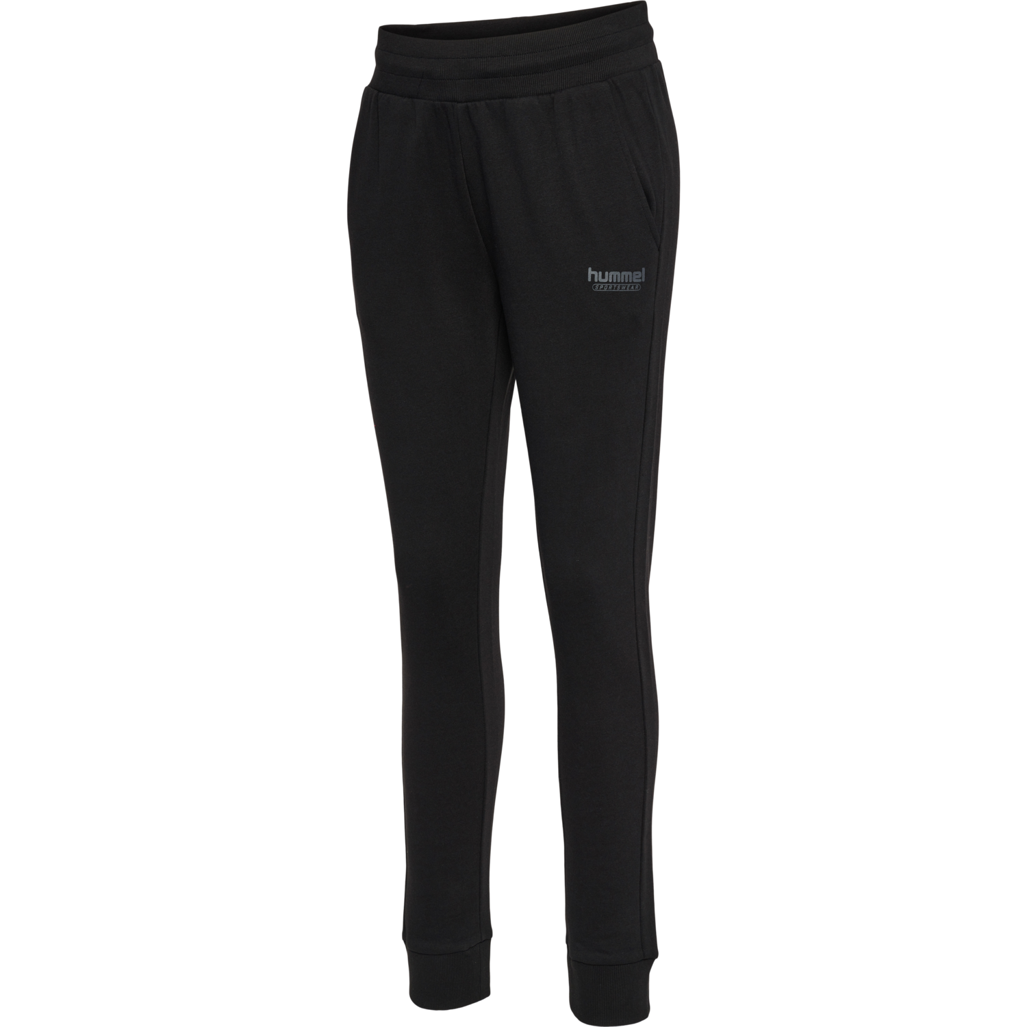 hmlBOOSTER TAPERED WOMAN PANTS, BLACK, packshot