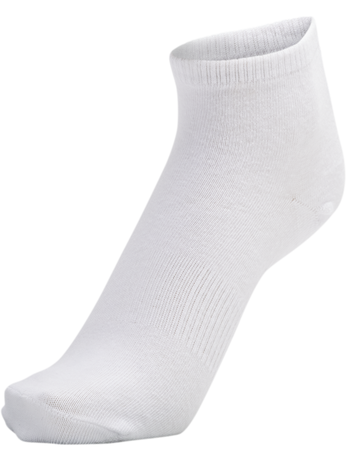hmlCHEVRON 3-PACK  MID CUT SOCKS, WHITE, packshot