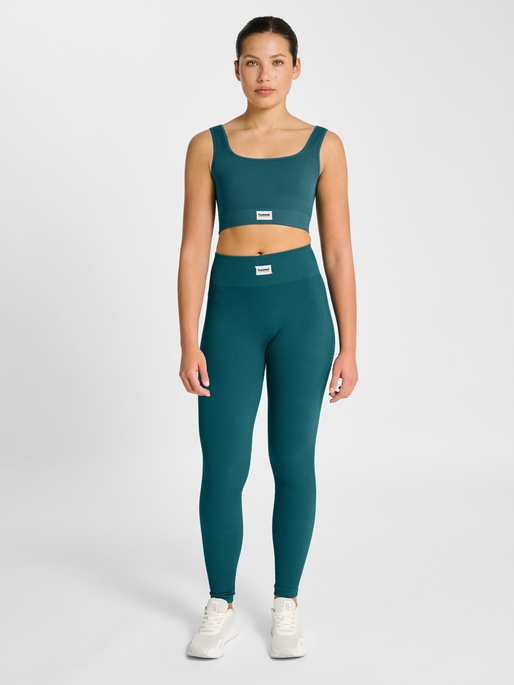 hmlPULSE SEAMLESS RIB MW TIGHTS, BALSAM, model