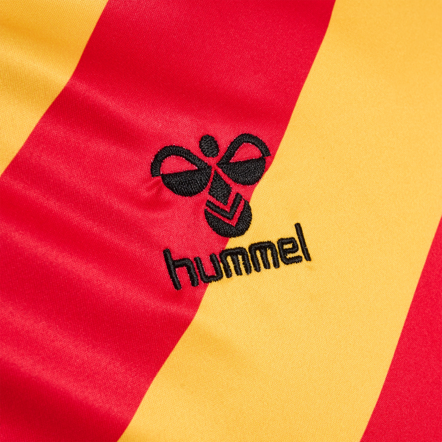 hmlCSC 19-20 HOME JERSEY LS, TRUE RED/SPORTS YELLOW W/SPONS, packshot