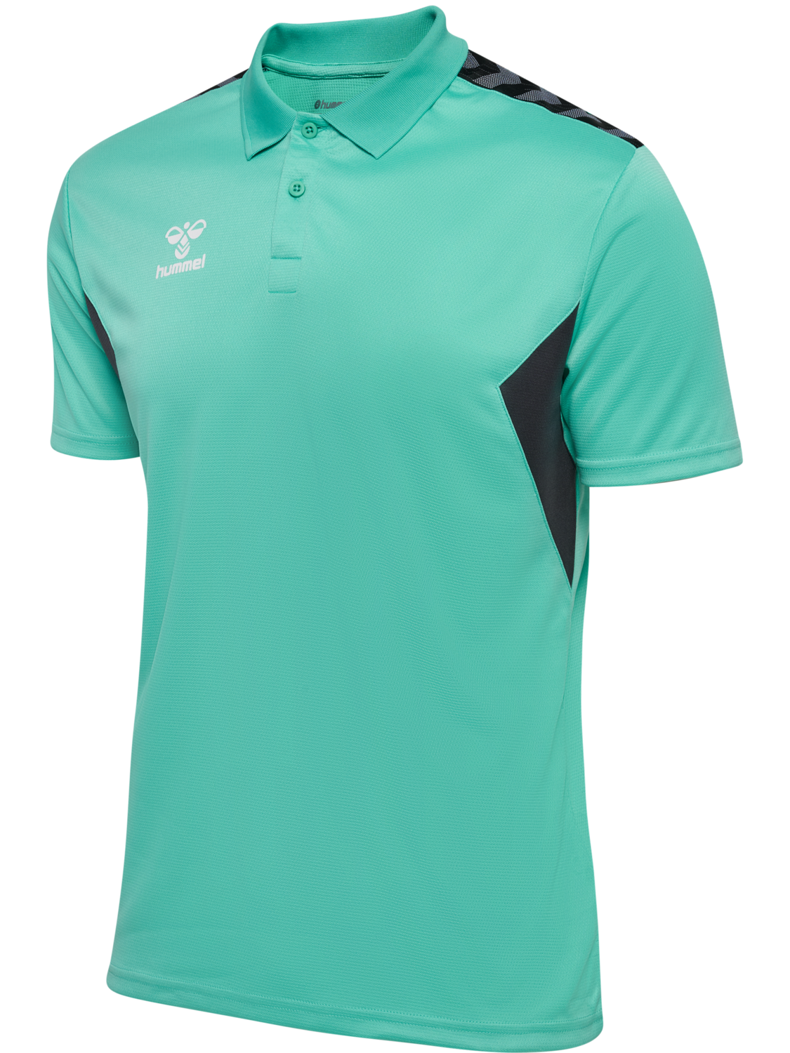hmlAUTHENTIC FUNCTIONAL POLO, !TURQUOISE /ASPHALT, packshot