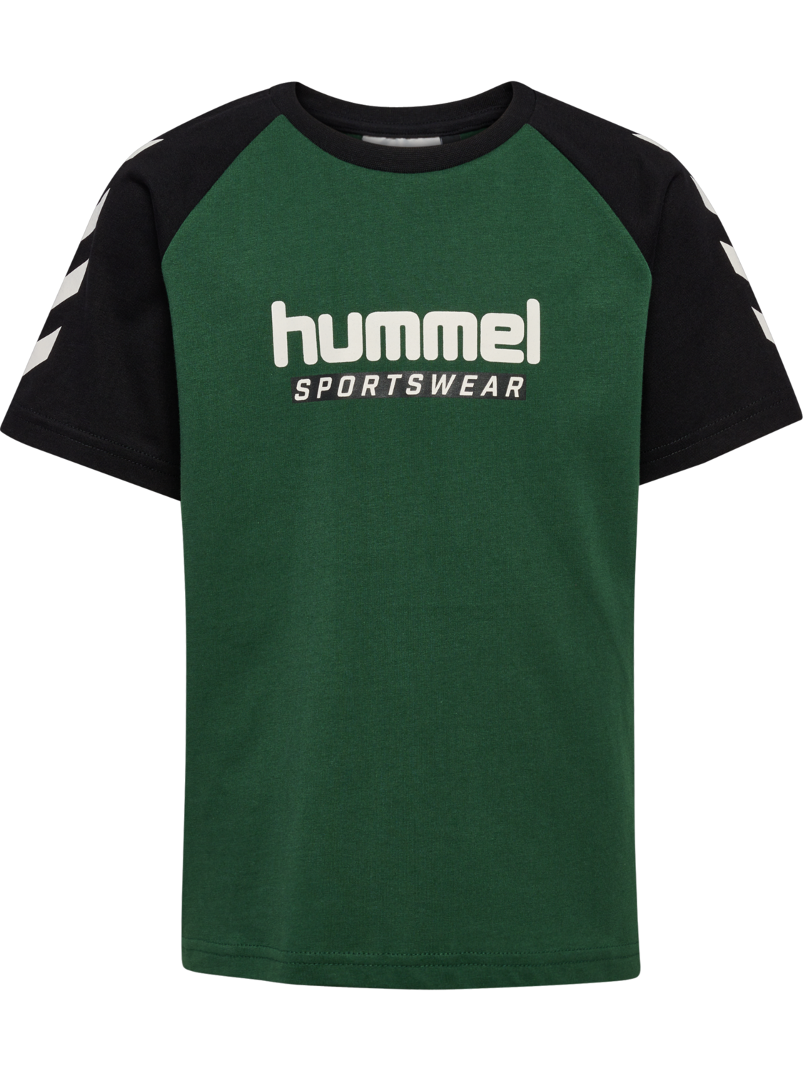 hmlJR LOGO T-SHIRT S/S, DARK GREEN, packshot