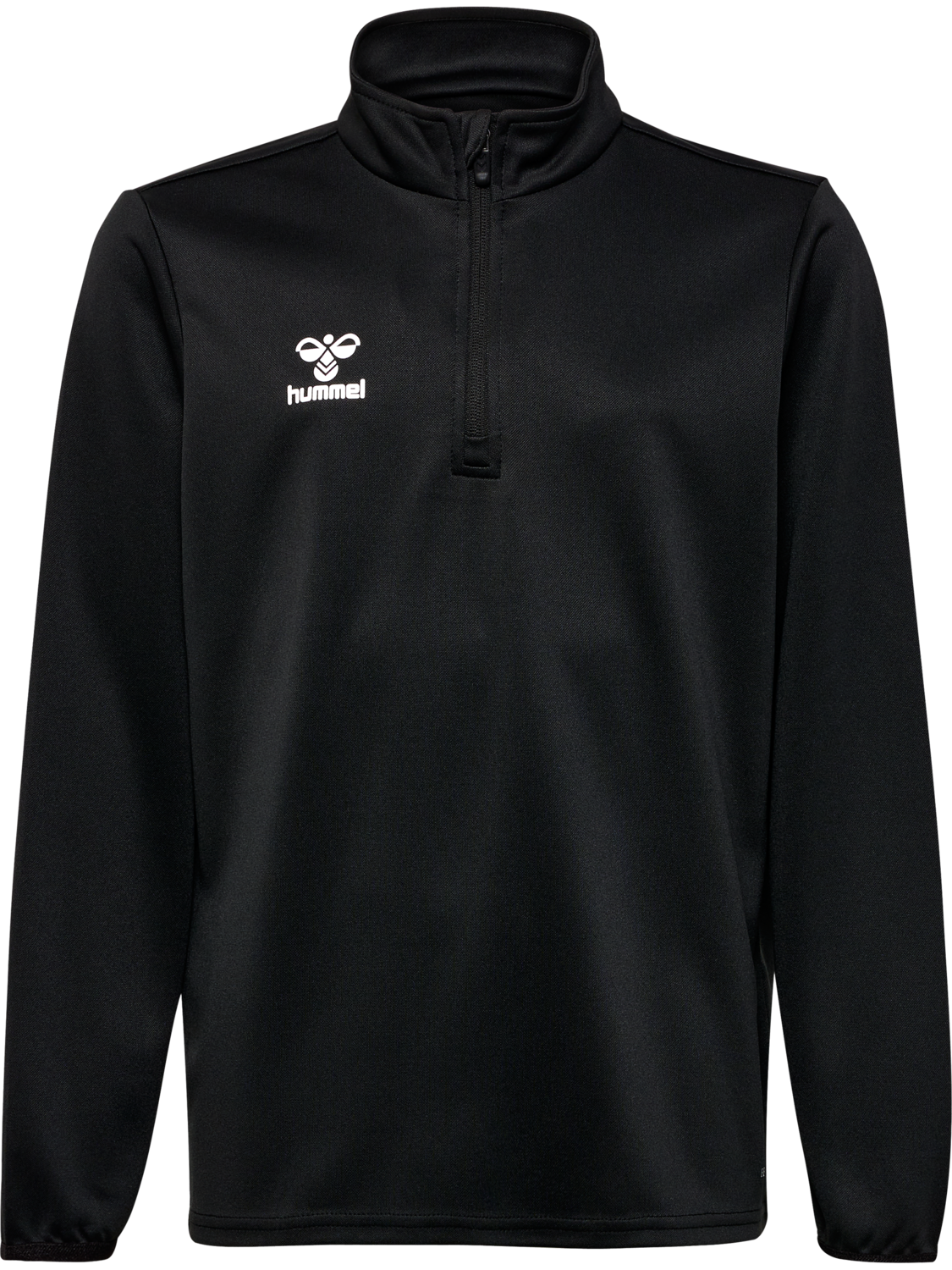 hmlESSENTIAL HALF-ZIP KIDS, BLACK, packshot