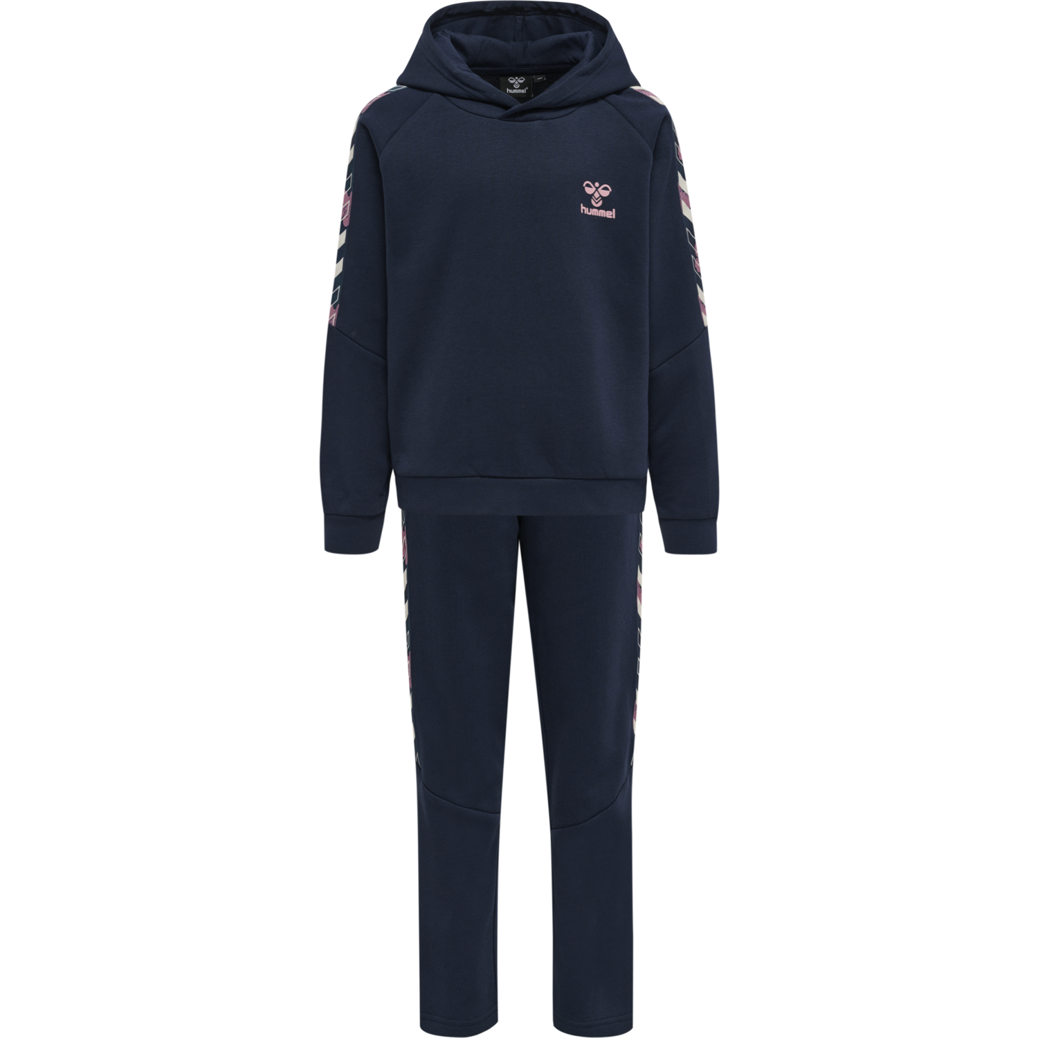 hmlZOE HOODIE SUIT, BLACK IRIS, packshot