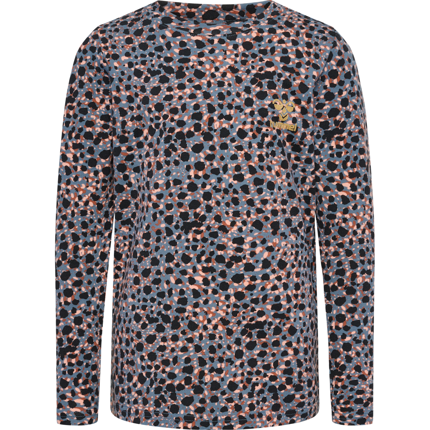 hmlMEJSE T-SHIRT L/S, BLUE MIRAGE, packshot