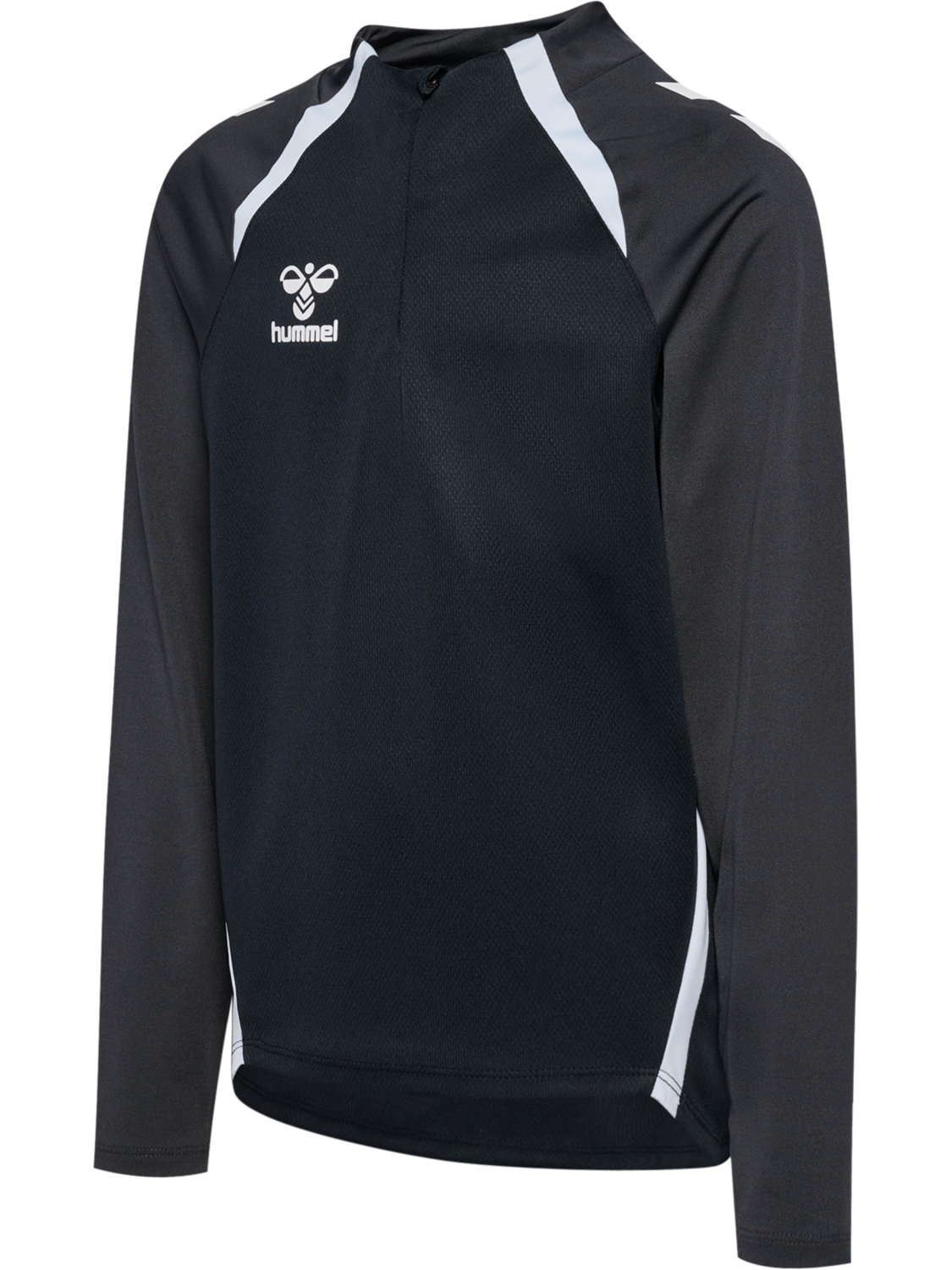 hmlLEAD 2.0 HALF ZIP KIDS, BLACK/ASPHALT, packshot