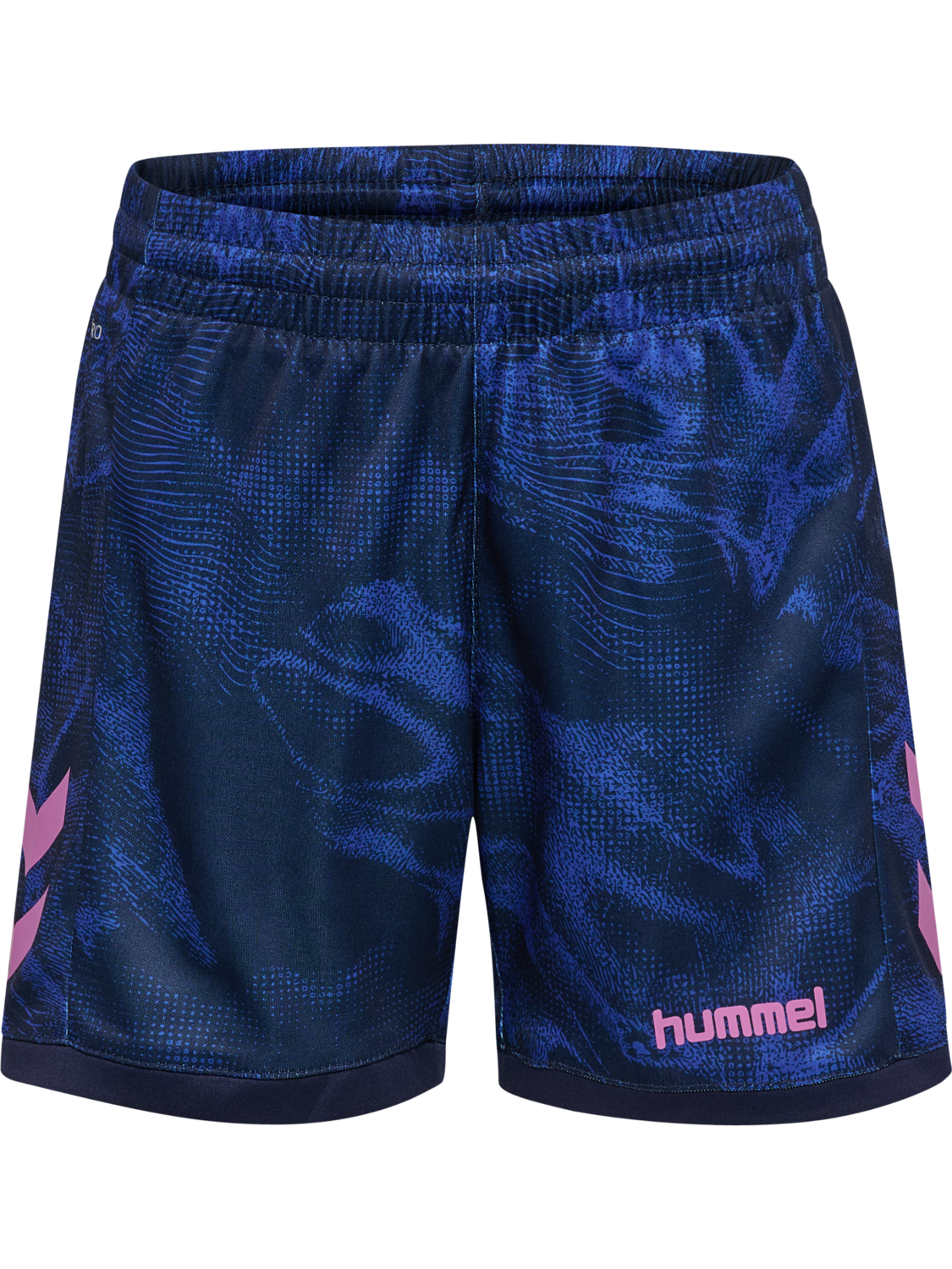 hmlBLAZE CLUB26 GRAPHIC SHORTS KIDS, MARINE/DAZZLING BLUE, packshot