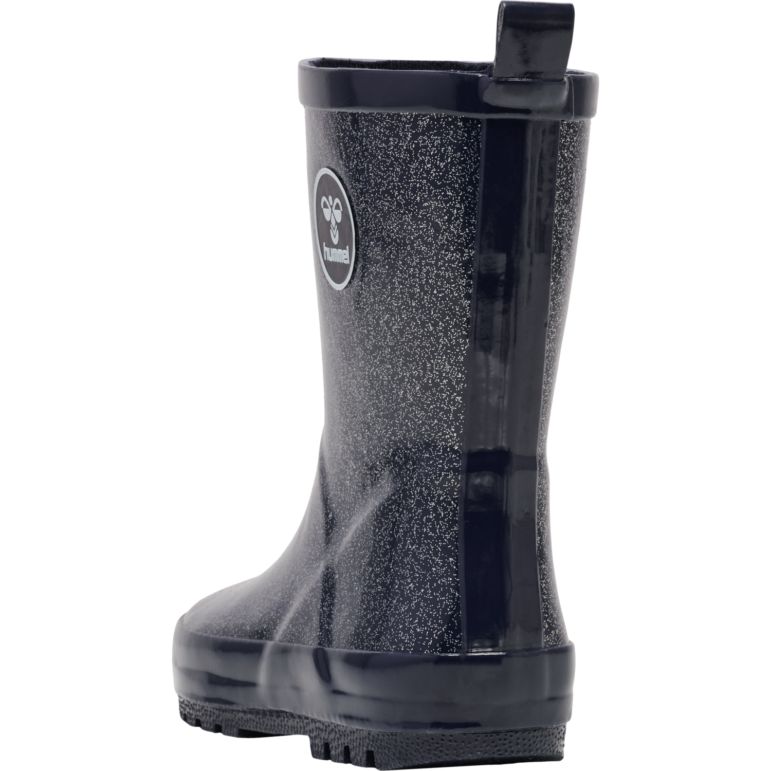 RUBBER BOOT GLITTER JR, BLACK IRIS, packshot