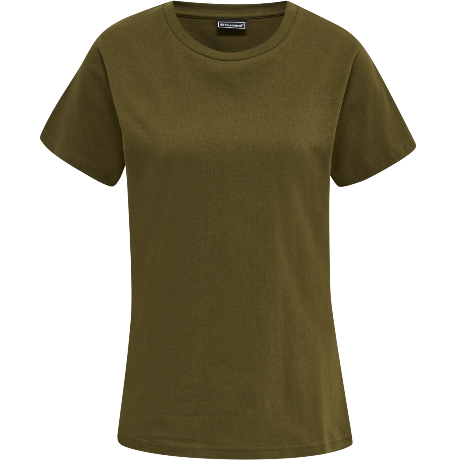 hmlRED HEAVY T-SHIRT S/S WOMAN, DARK OLIVE, packshot