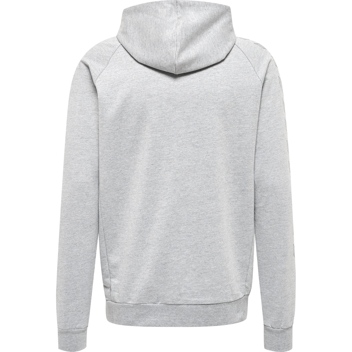 hmlMOVE GRID COTTON ZIP HOODIE, GREY MELANGE, packshot