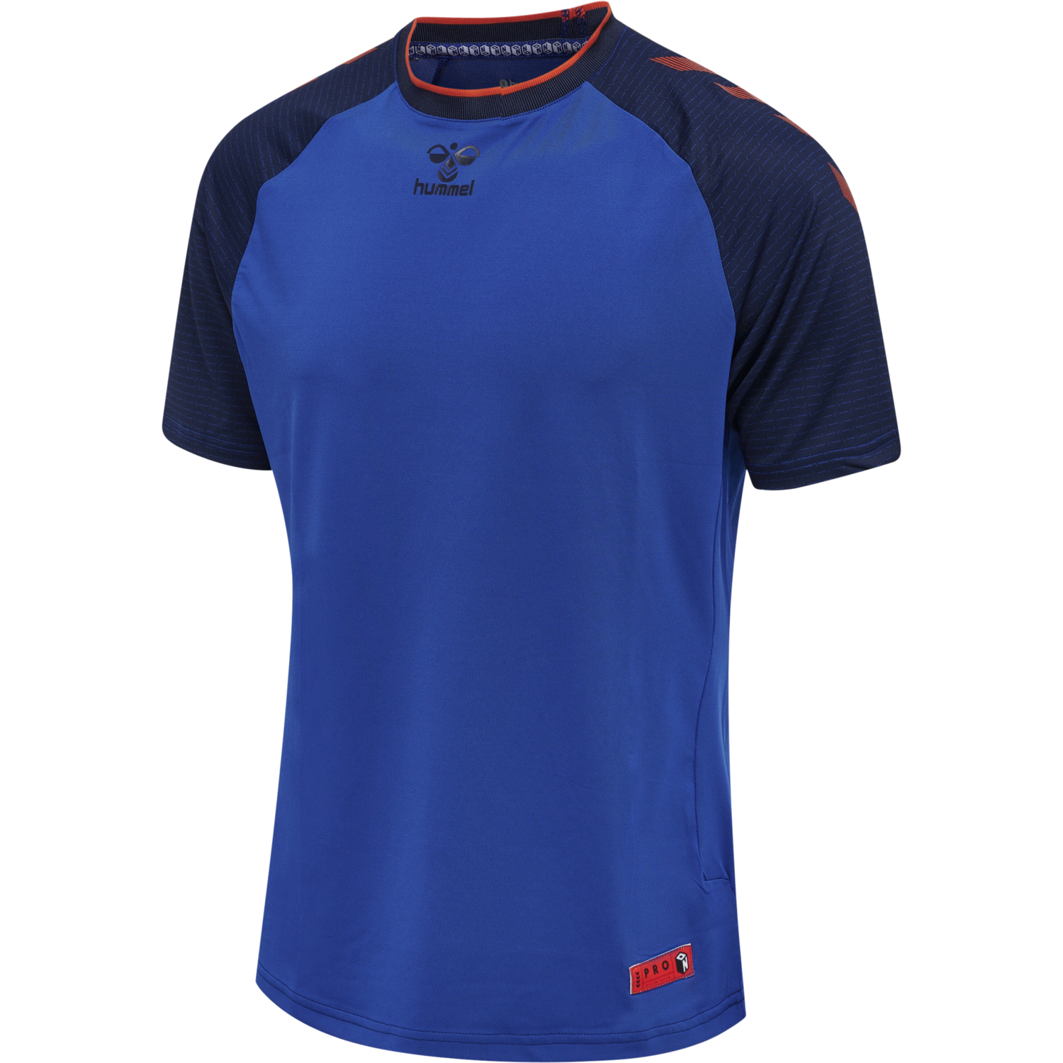 hmlPRO GRID GAME JERSEY S/S, SURF THE WEB/MARITIME BLUE, packshot