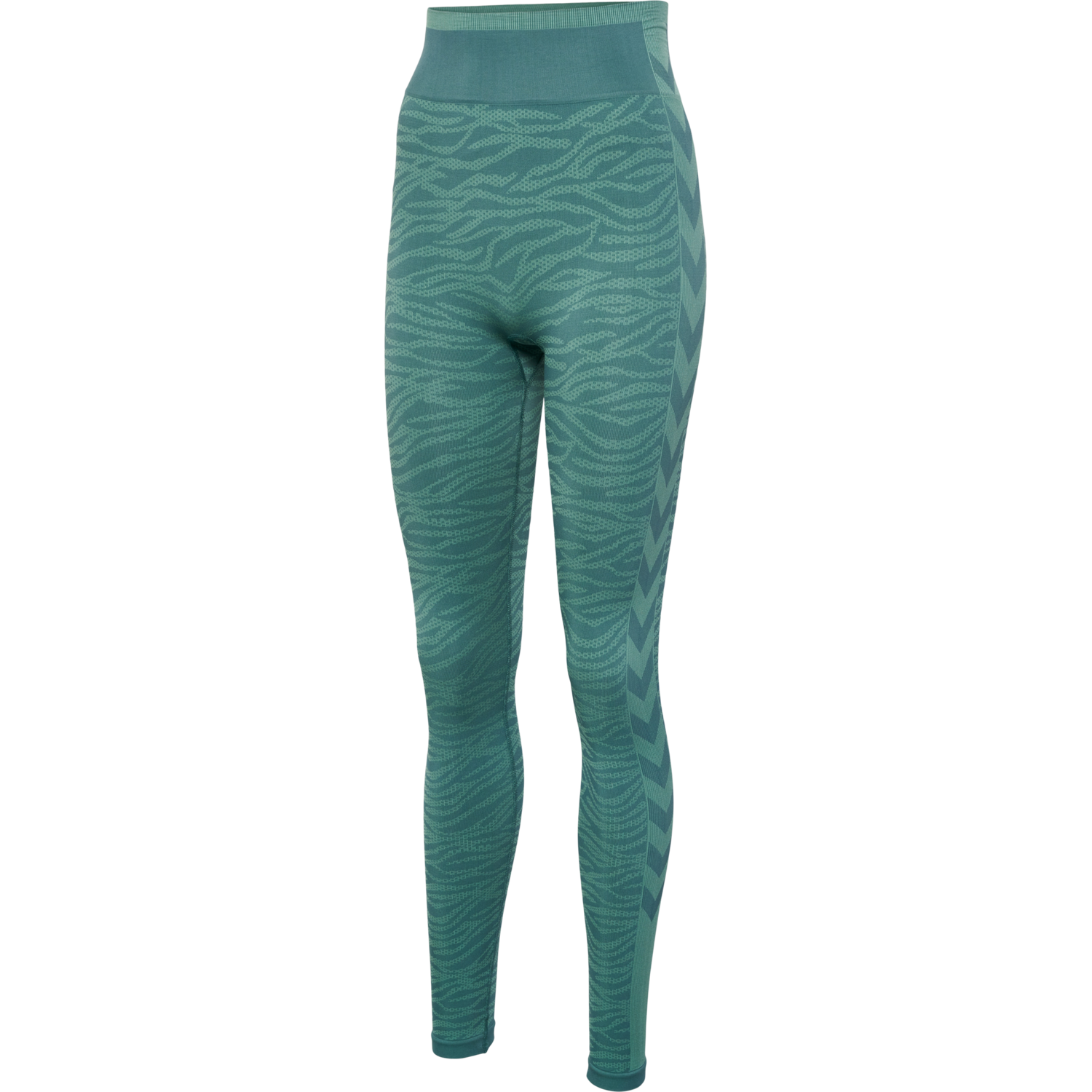 hmlMT SAGA SEAMLESS MW TIGHTS, NORTH ATLANTIC/BLUE SURF MELANGE, packshot