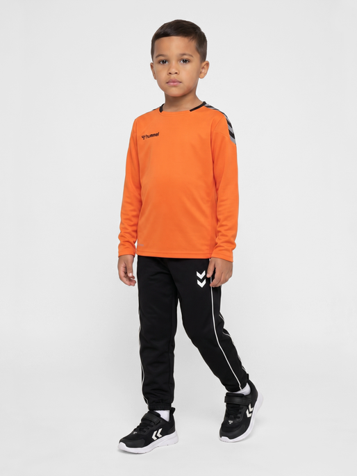 hmlAUTHENTIC KIDS POLY JERSEY L/S, TANGERINE, model