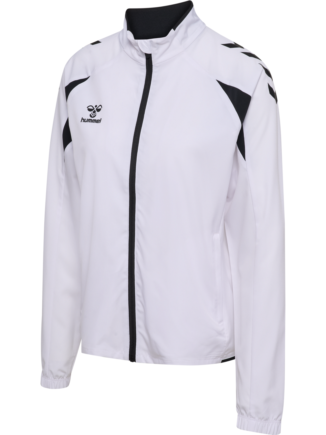 hmlCORE 2.0 WOVEN JACKET WOMAN, WHITE/BLACK, packshot