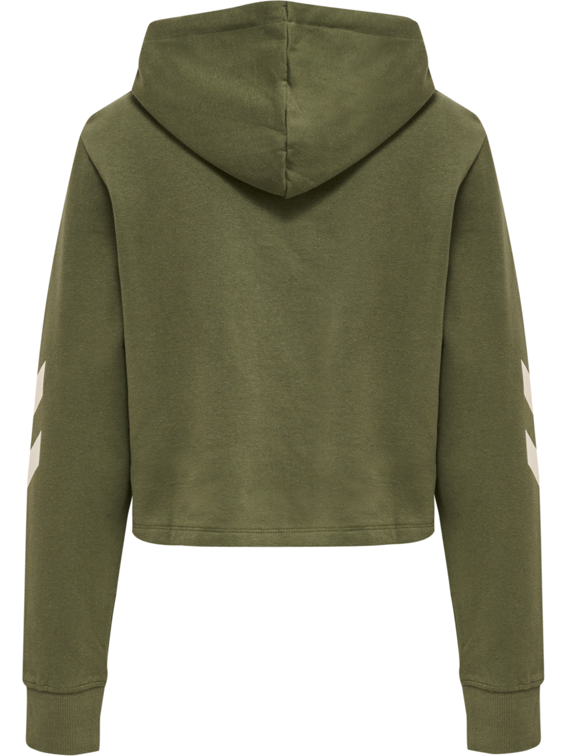 hmlLEGACY WOMAN CROPPED HOODIE, BEETLE, packshot